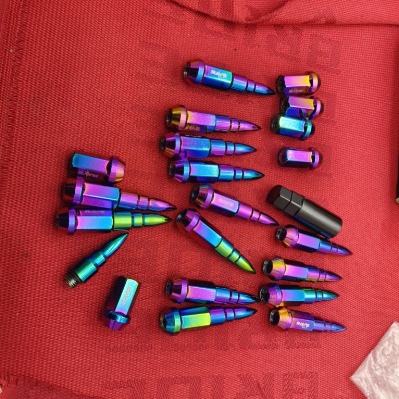 Spike Bullet Sport Rim Steel Wheel Nut (M12x1.5MM Nat Tayar Kereta ...