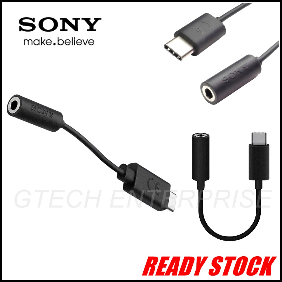 Penukar Untuk Sony EC260 Adapter USB Type C to 3.5mm Genuine Sony ...