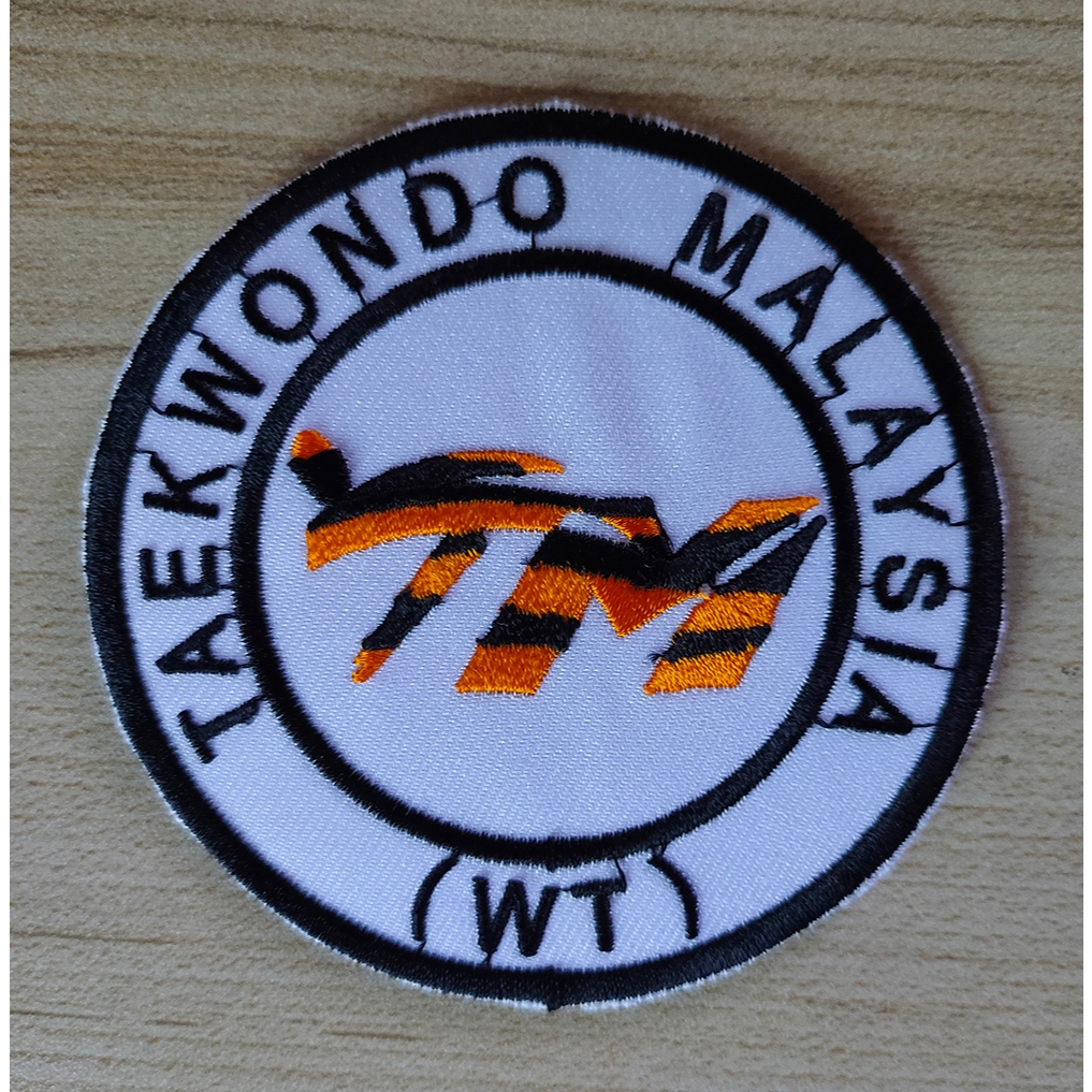 Logo Taekwondo Malaysia TM (WT) (WTF) Embroidery Sew On Uniform Patch ...