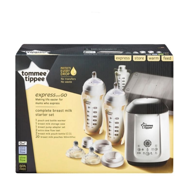 Tommee Tippee Express & Go Complete Breast Milk Starter Set Shopee