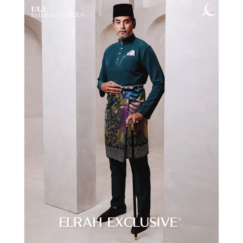 (FREE SAMPIN) BAJU MELAYU EMERALD GREEN C4 ULTIMATE 1.0 2024 ELRAH ...