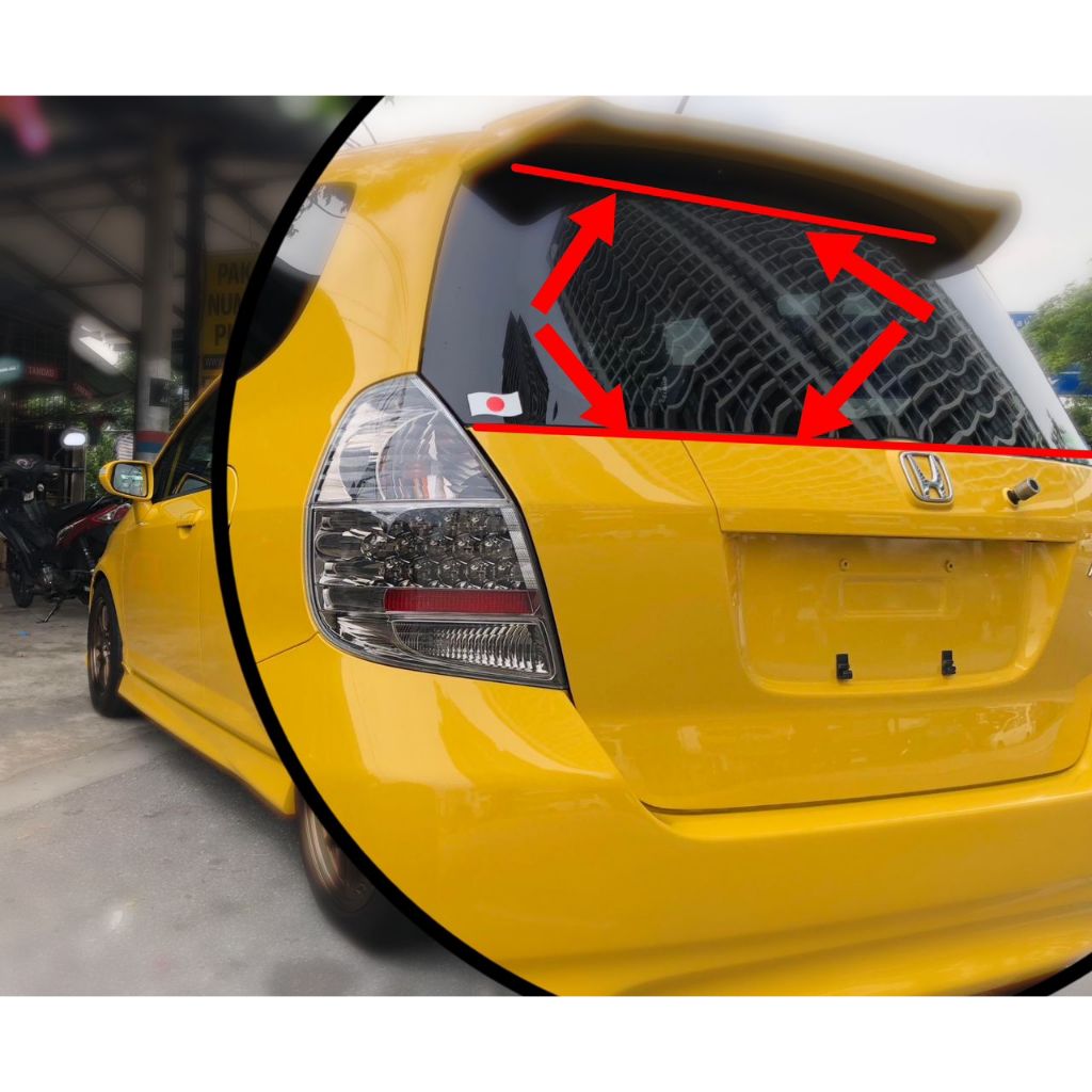 ORIGINAL HONDA JAZZ GD SAA 2003-2008 REAR WINDSCREEN MOULDING RUBBER ...