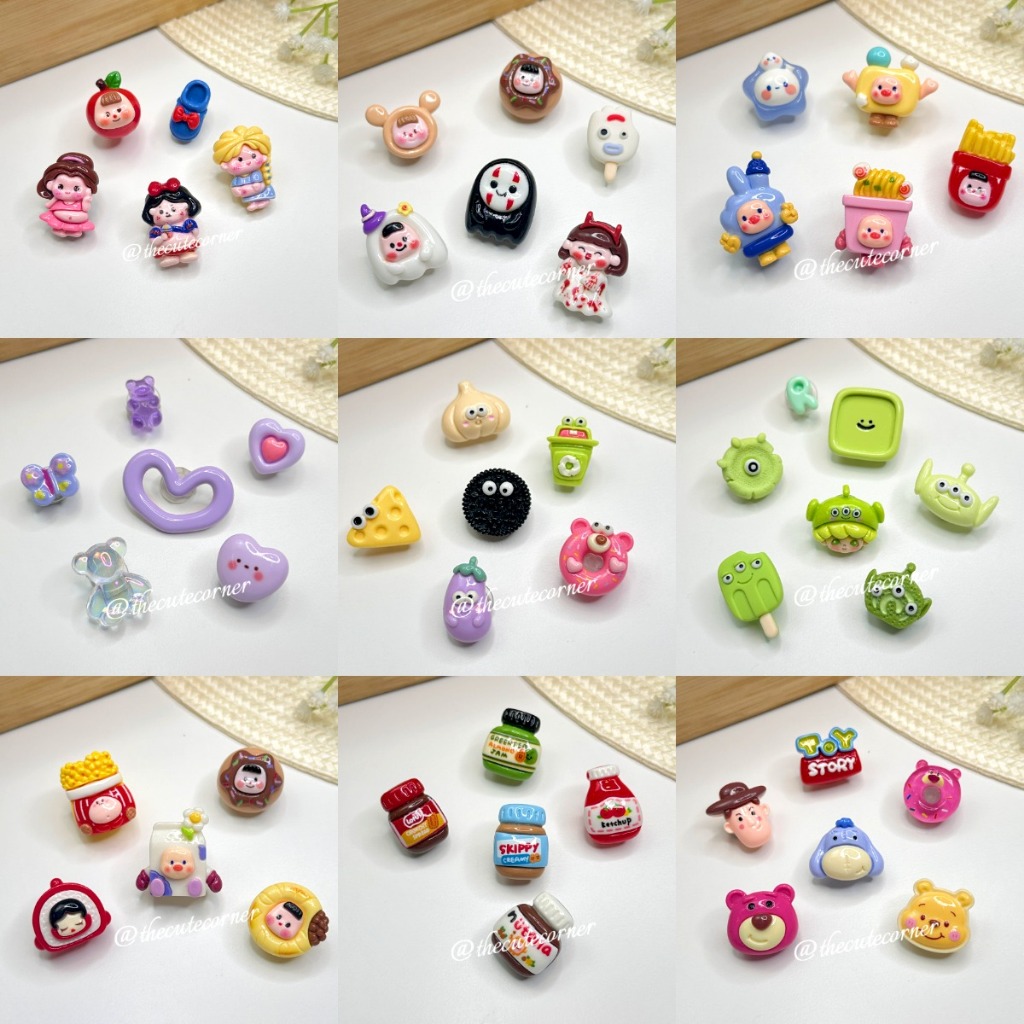 HAPPI WOOPI Jibbitz Button Crocs Charm Kasut Croc Set Clog Shoes