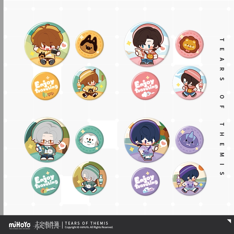 【Tears of Themis】Leisure Time Series - Glossy Badge Set Tinplate Marius ...