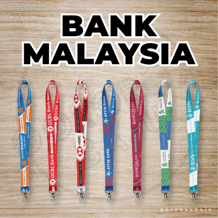 💜 Lanyard Bank Rakyat / OCBC / HSBC / Affin Bank / Bank Islam ...