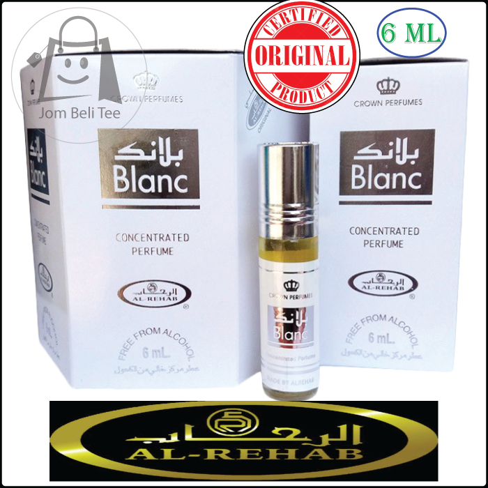 AL REHAB "Blanc" Perfume/Attar 6-ml/ Minyak Wangi AL REHAB "Blanc" 6ml ...