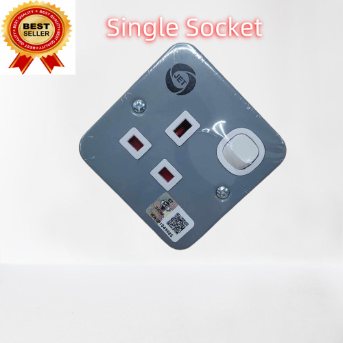 (Single/Double Socket)JET 13A Metal Clad Switch Socket Outlet /solid ...