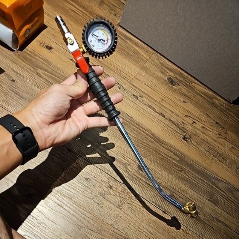 air chuck with meter 39cm truck tire air chuck (ready stock) Shopee