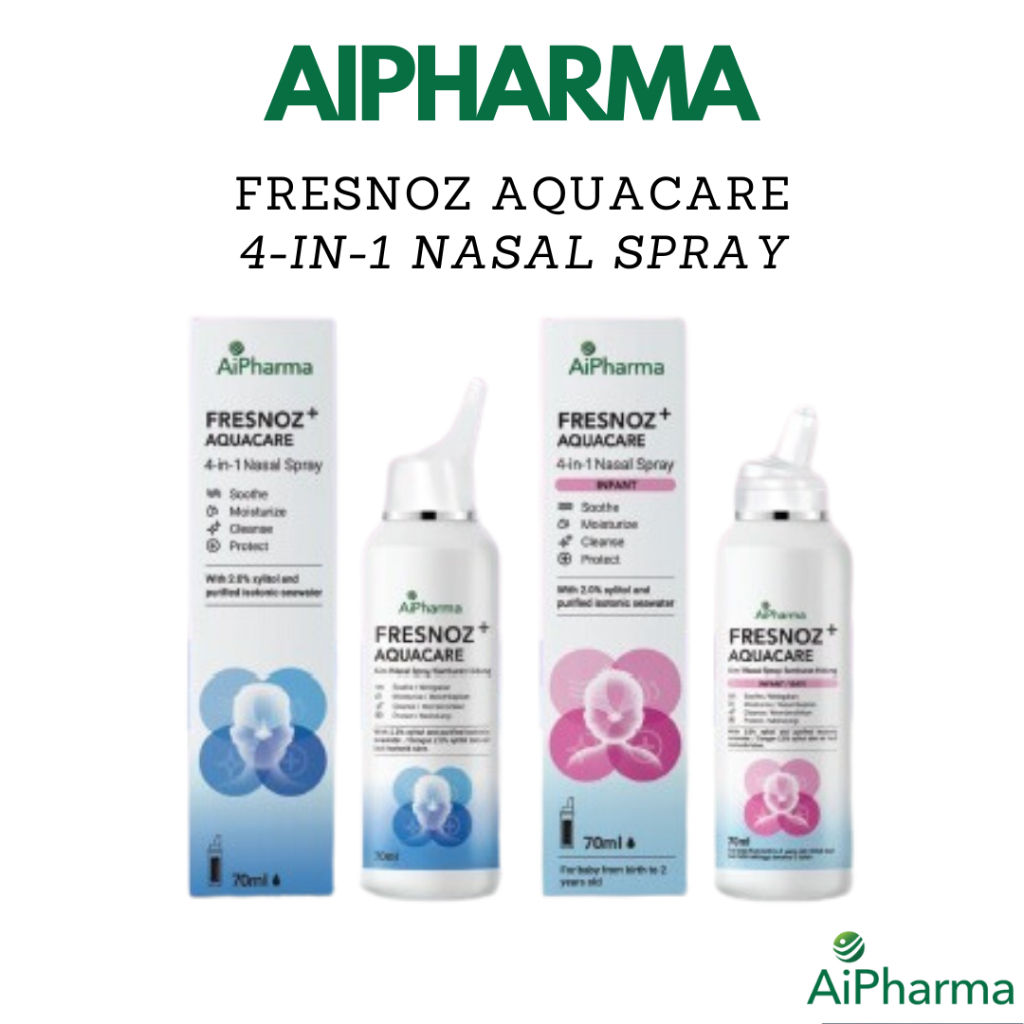 AIPHARMA Fresnoz Aquacare 4-in-1 Nasal Spray (Adult/Infant) 70ml ...