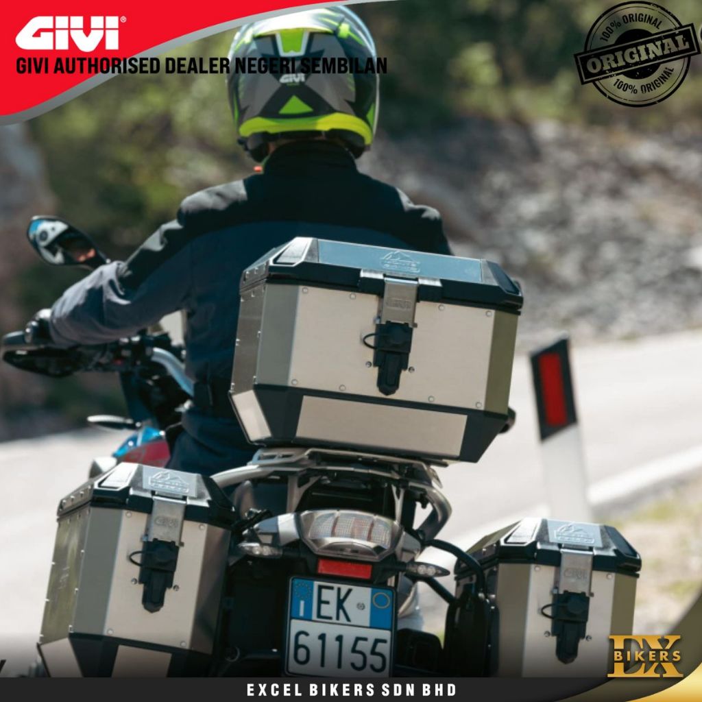 GIVI TREKKER MONTE BIANCO 45 MONKEY ALUMINIUM TOP BOX / GIVI TOP BOX ...