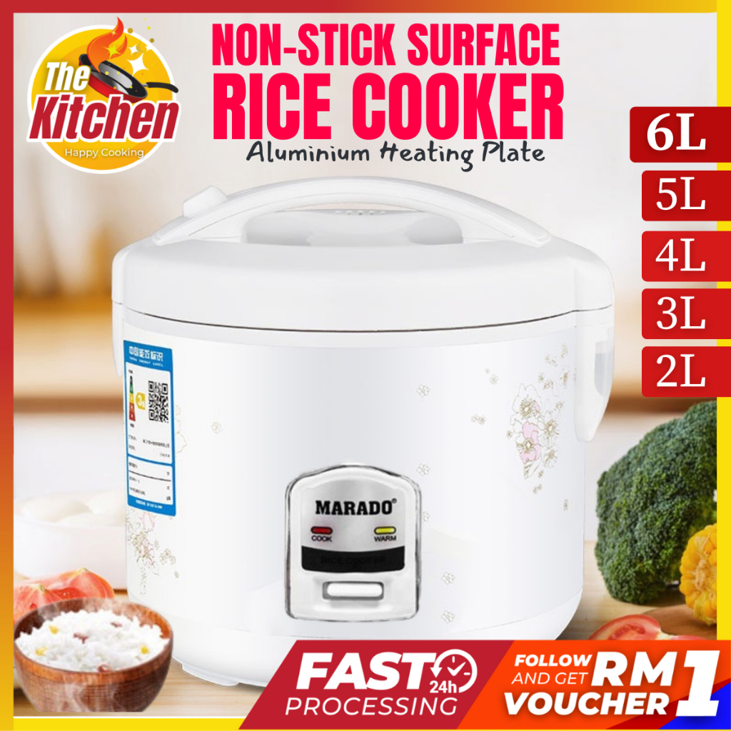 Non-stick Electric Rice Cooker Free Rice Spoon Large Capacity Rice ...
