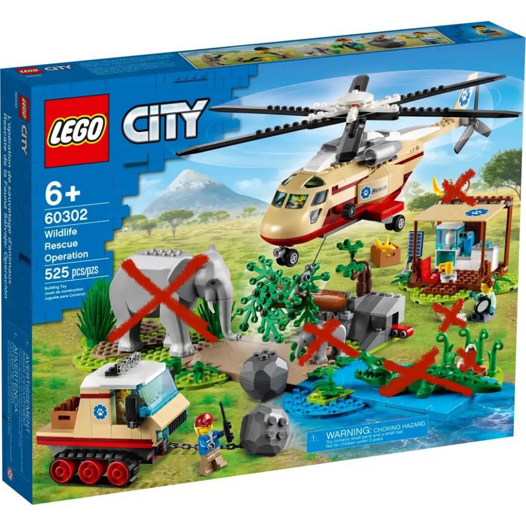 60302 LEGO City Wildlife Rescue Operation Building Toy 525 Pieces Shopee Malaysia