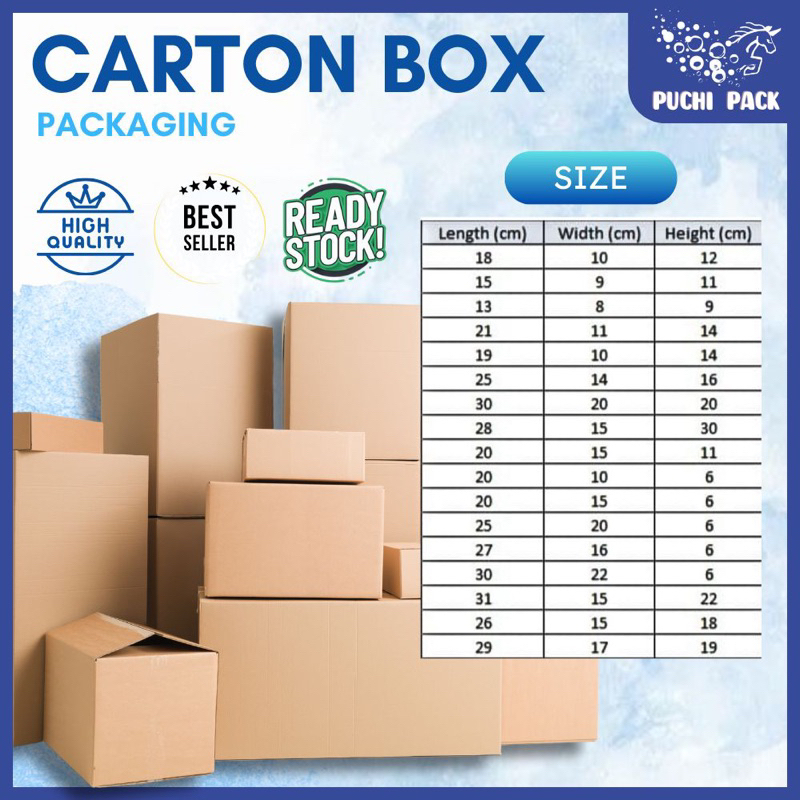 CARTON BOX MURAH READY STOCK PACKAGING BOX PACKING BOX PAPER KARTON BOX ...