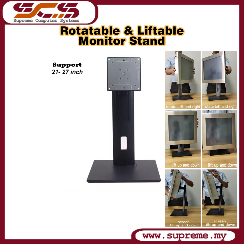 Rotatable and Lifting Monitor Stand Desktop Stand VESA Mount Brackets ...