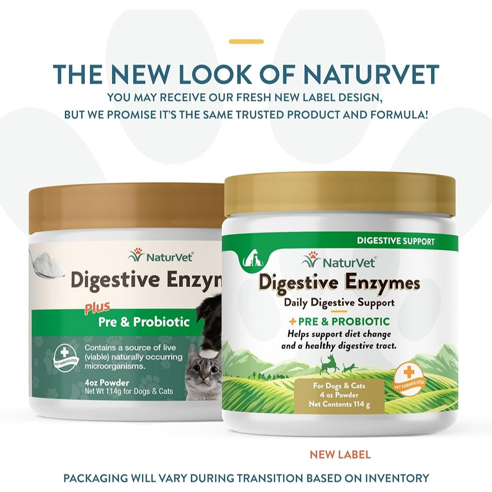 NaturVet Digestive Enzyme Plus Pre & Probiotic Powder 114g Shopee