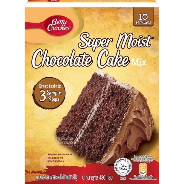 Betty Crocker Super Moist Cake Mix Devils Food 430gm Shopee Malaysia 6393