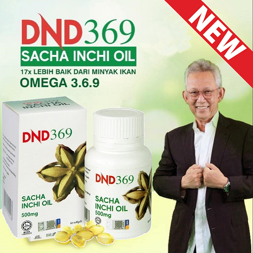 DR NOORDIN DARUS DND DND369 RX369 Sacha Inchi Oil Softgel Original