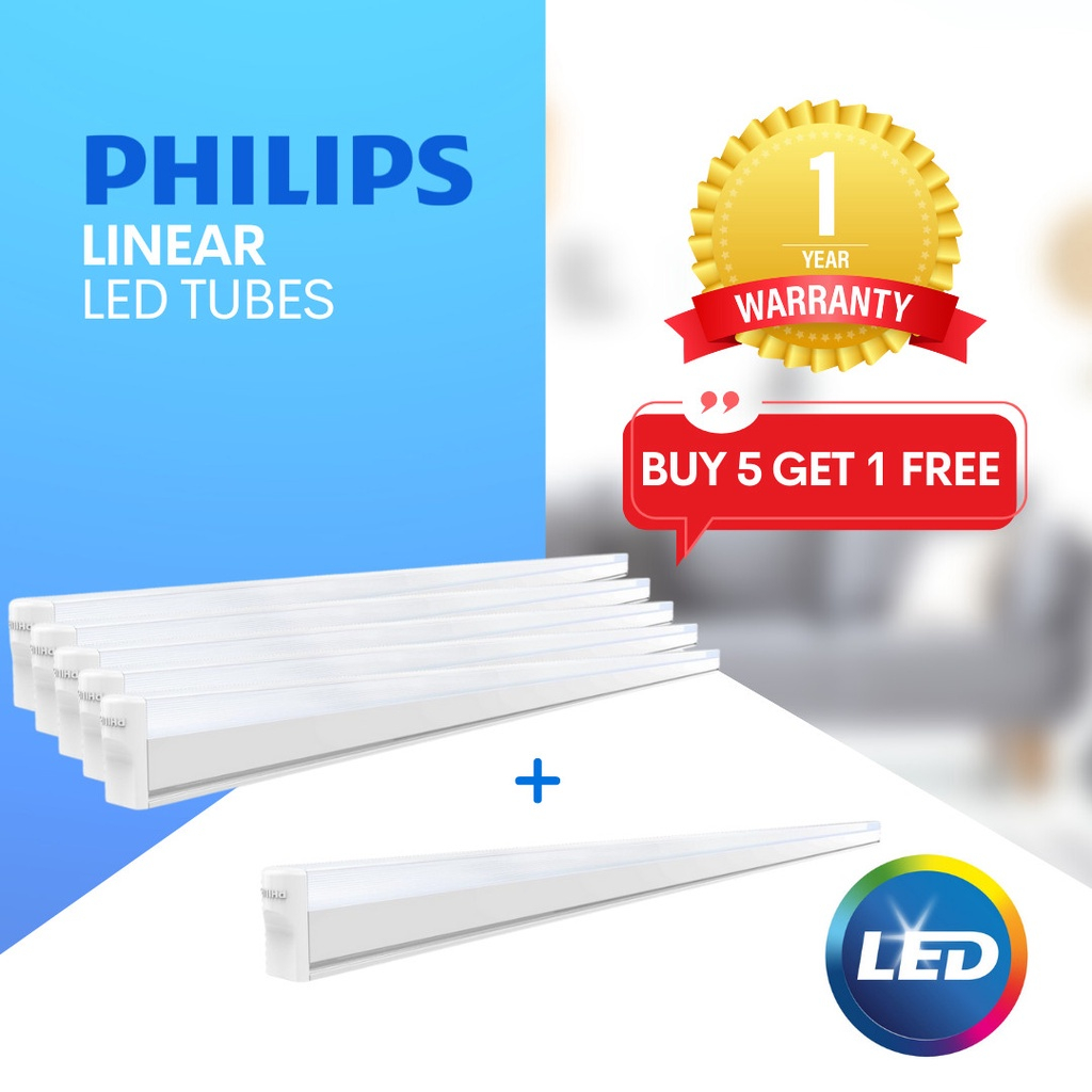 Philips Essential Smartbright LED Linear Batten 18W 3000K Buy 5 Free 1 Shopee Malaysia