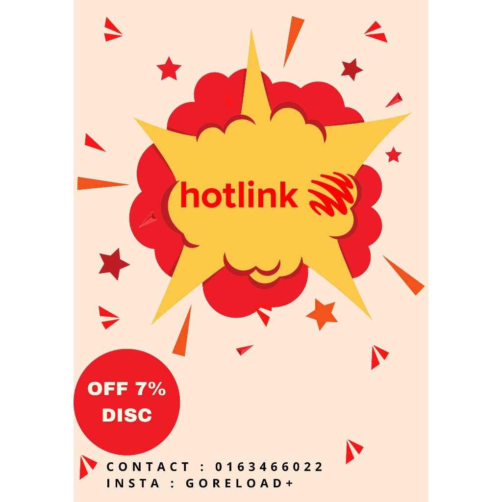 Hotlink Telco Prepaid Reload | Shopee Malaysia
