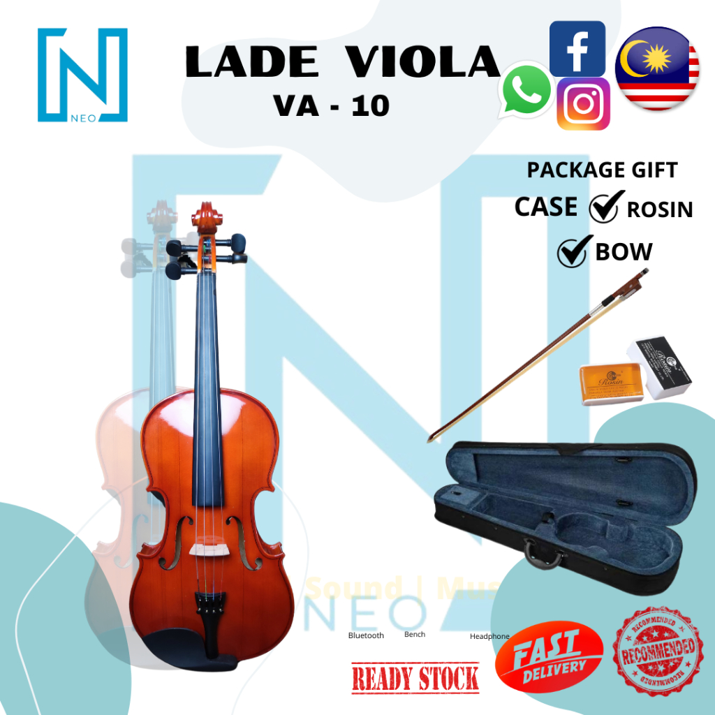 BEGINNER VIOLA 16 INCH + FREE BAG + FREE BOW + FREE ROSIN | Shopee Malaysia