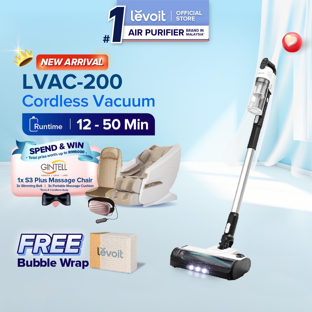 [New Arrival] Levoit LVAC200 Cordless Vacuum Cleaner with Anti Hair