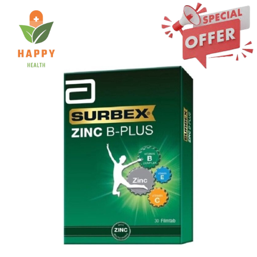 ABBOTT SURBEX ZINC B-PLUS TABLET 30'S | Shopee Malaysia