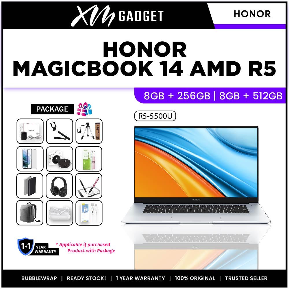 HONOR Magicbook 14 R5-5500U [8GB RAM 512GB SSD] - Original HONOR ...