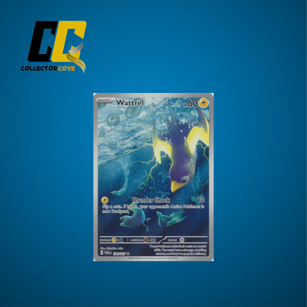 Pokemon TCG Wattrel 178/167 Illustration Rare - SV06 Twilight ...