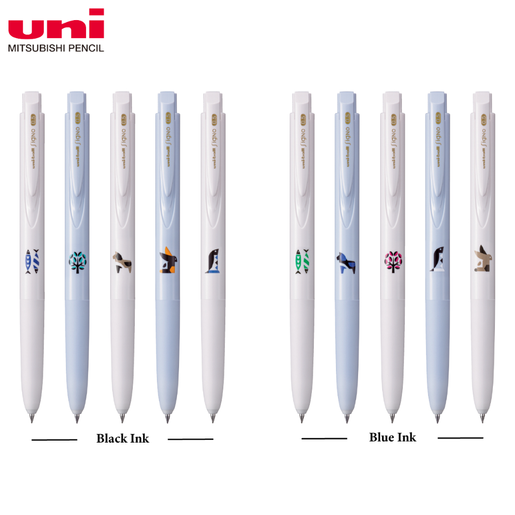 【Uni】Signo RT1 Gel Roller Pen 0.5mm UMN-185NCK Nordic Series Black/Blue ...