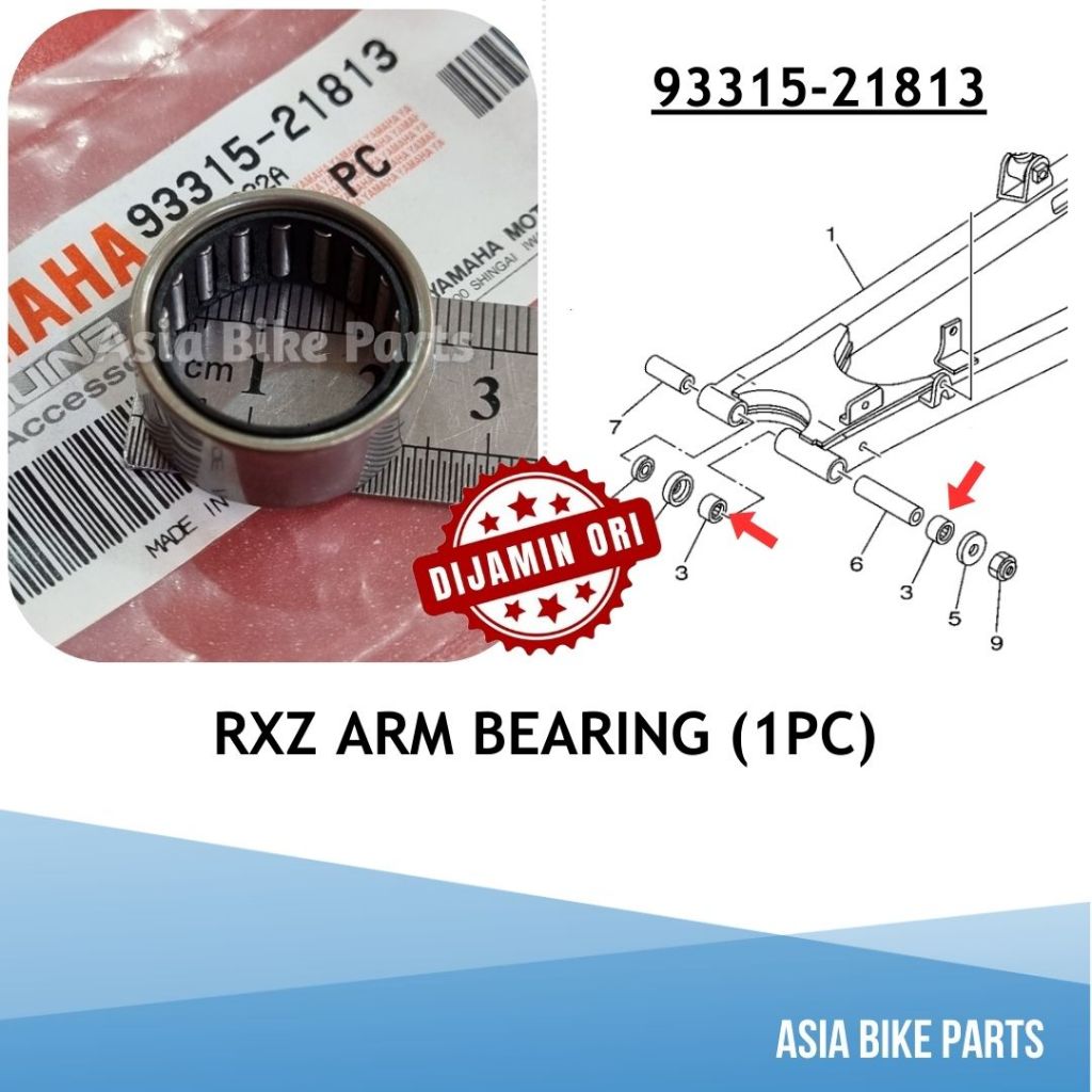 Yamaha Original RXZ Arm Bearing - 93315-21813 / 93315-218Y4
