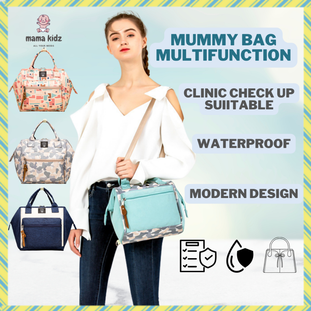 MAMAKIDZ Diaper Bag Baby Mummy Backpack Maternity Bag With Bottle