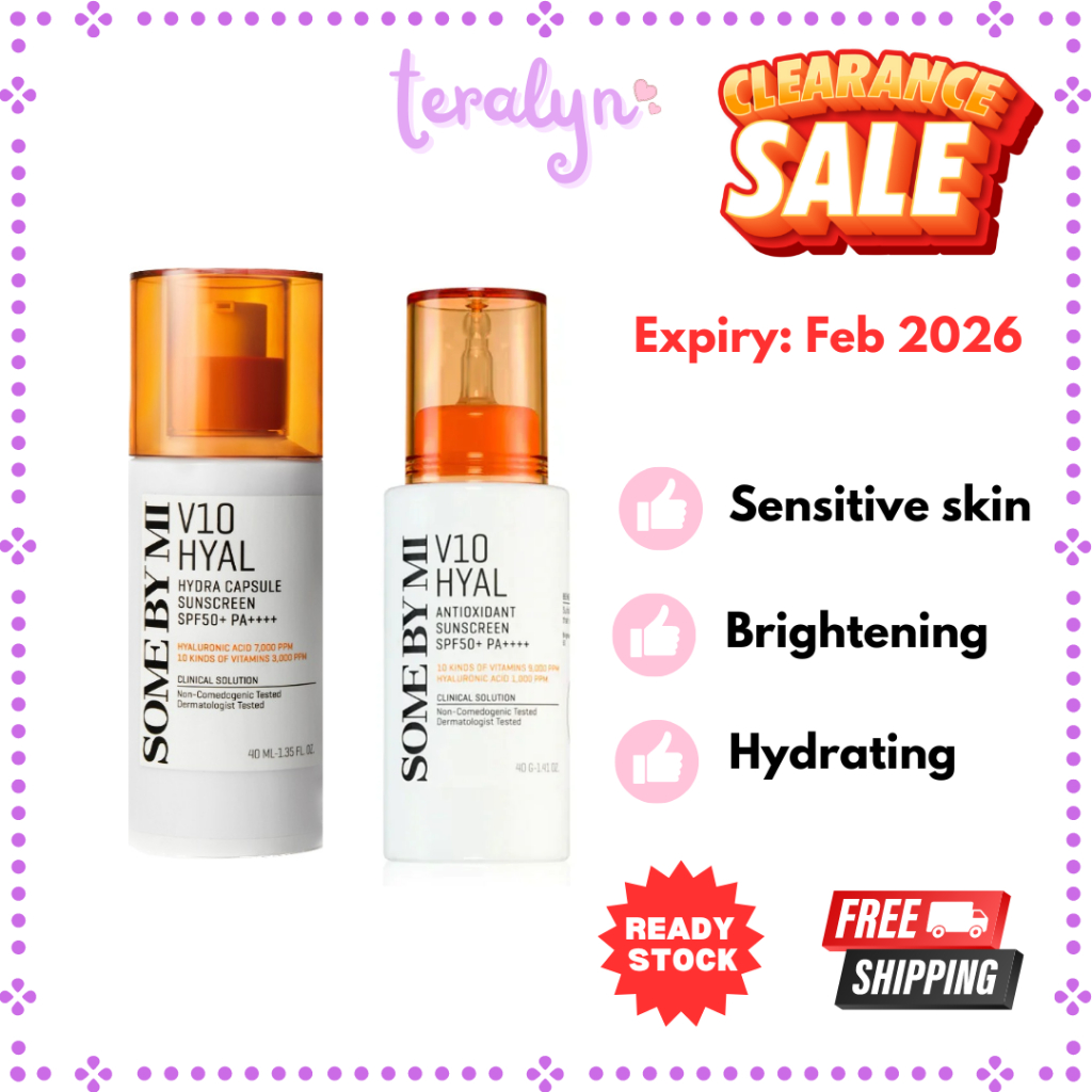 [SOME BY MI] V10 Hyal Antioxidant Sunscreen SPF 50+ PA++++ 40ml