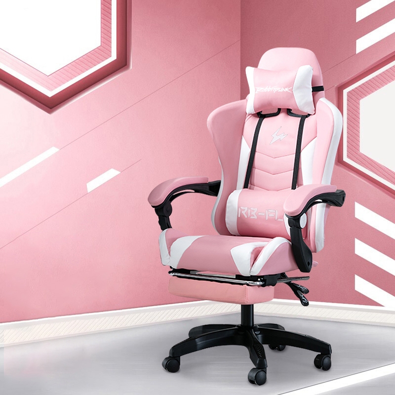 Pink Gaming Chair Office Chair Ergonomic Gaming Chair Kerusi Gaming