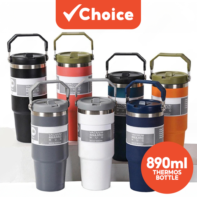 304 Stainless Steel Handheld Thermos Bottle Insulated Vacuum Tumbler ...