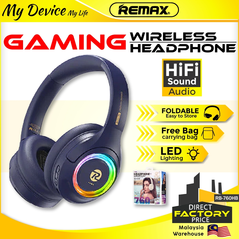 REMAX RB-760HB Bincorui Series Colorful Atmosphere Light HiFi Audio ...
