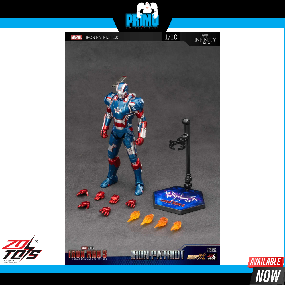 ZD Toys Iron Patriot Iron Man Infinity Saga - Action Figure [Ready ...