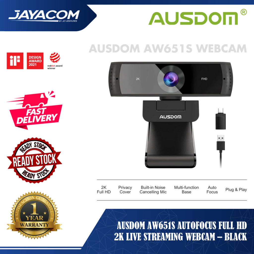 Microphone Test Ausdom Af640 Full HD 1080P Webcam With Auto Focus