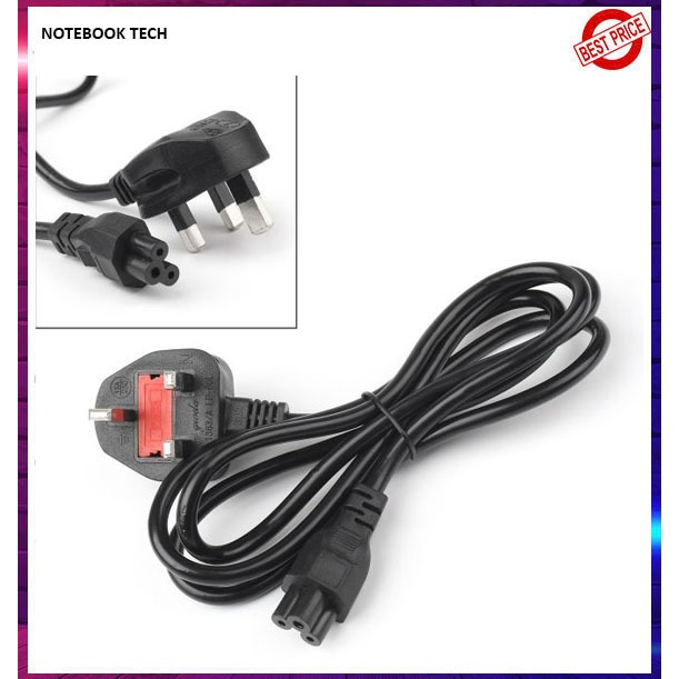3 Pin UK Power Cord Cable for DESKTOP LAPTOP NOTEBOOK TV LCD MONITOR ...