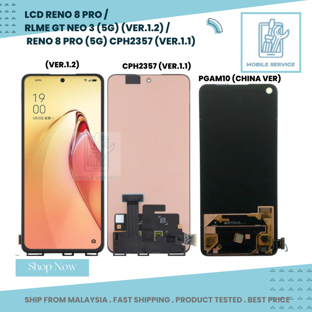 Original Ecran LCD Et Vitre Tactile Avec Chassis Glossy Purple Pour Oppo Reno 10 Pro 5g 621029000058