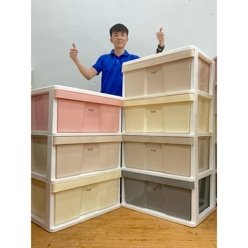 Super Big XXL 3-5 Tier Plastic Drawer Storage Drawer Plastic Cabinet ...