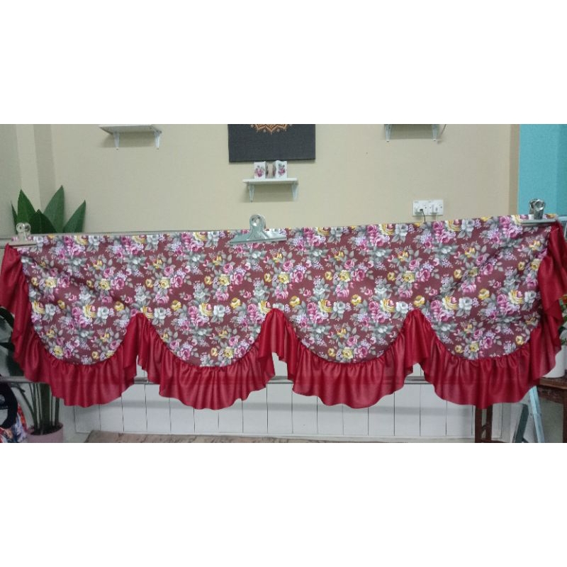 langsir kelas sekolah atau langsir dapur (dawai Spring) | Shopee Malaysia