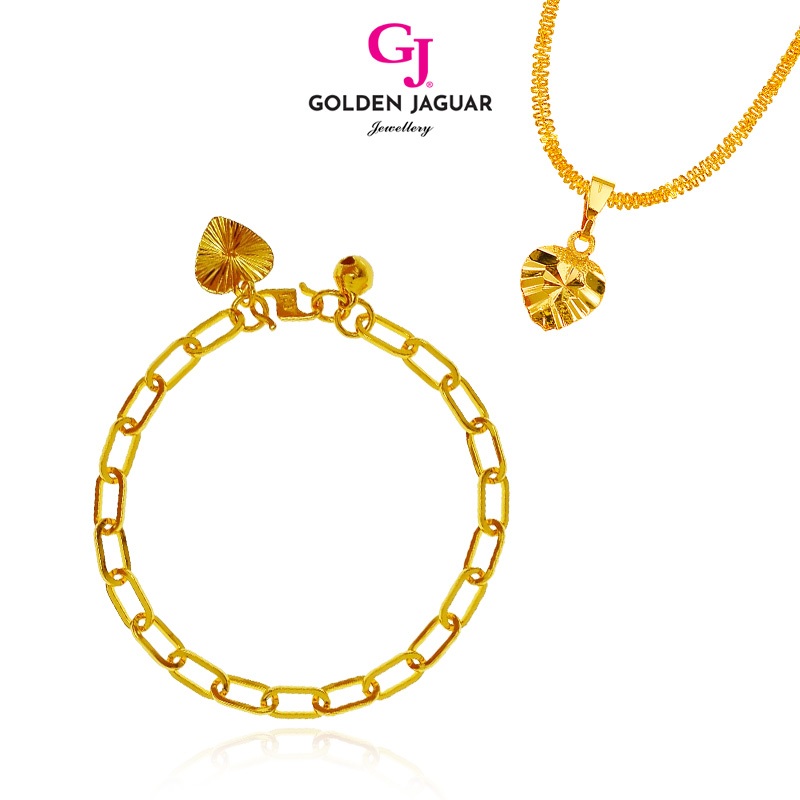 GJ Jewellery Emas Bangkok Emas Korea 24k Gold Plated Necklace Rantai ...