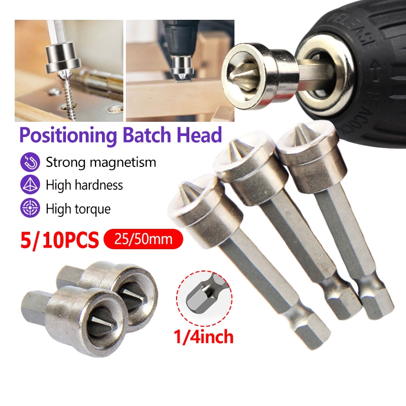 10Pcs Gypsum Board with Hexagonal Handle Positioning Bit Woodworking ...