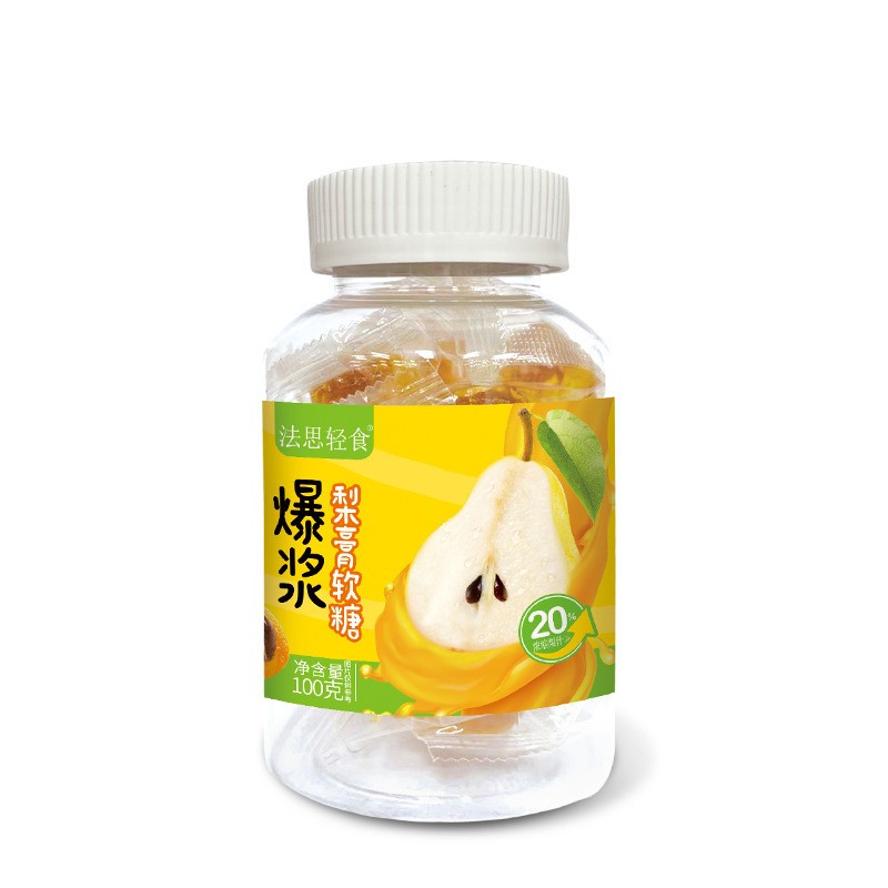 Exploding Pear Paste Soft Candy爆浆梨膏软糖100g | Shopee Malaysia