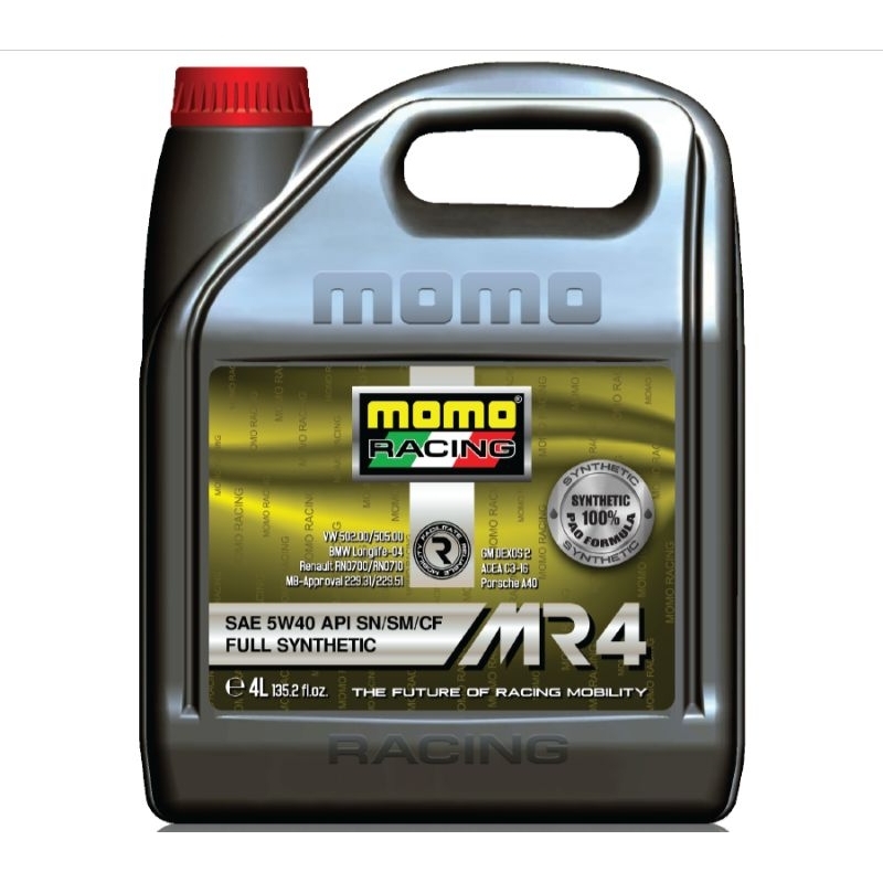 MOMO RACING FULL SYNTHETIC SAE 5W-40 API SN/CF GM DEXOS 2 MR4 | Shopee ...