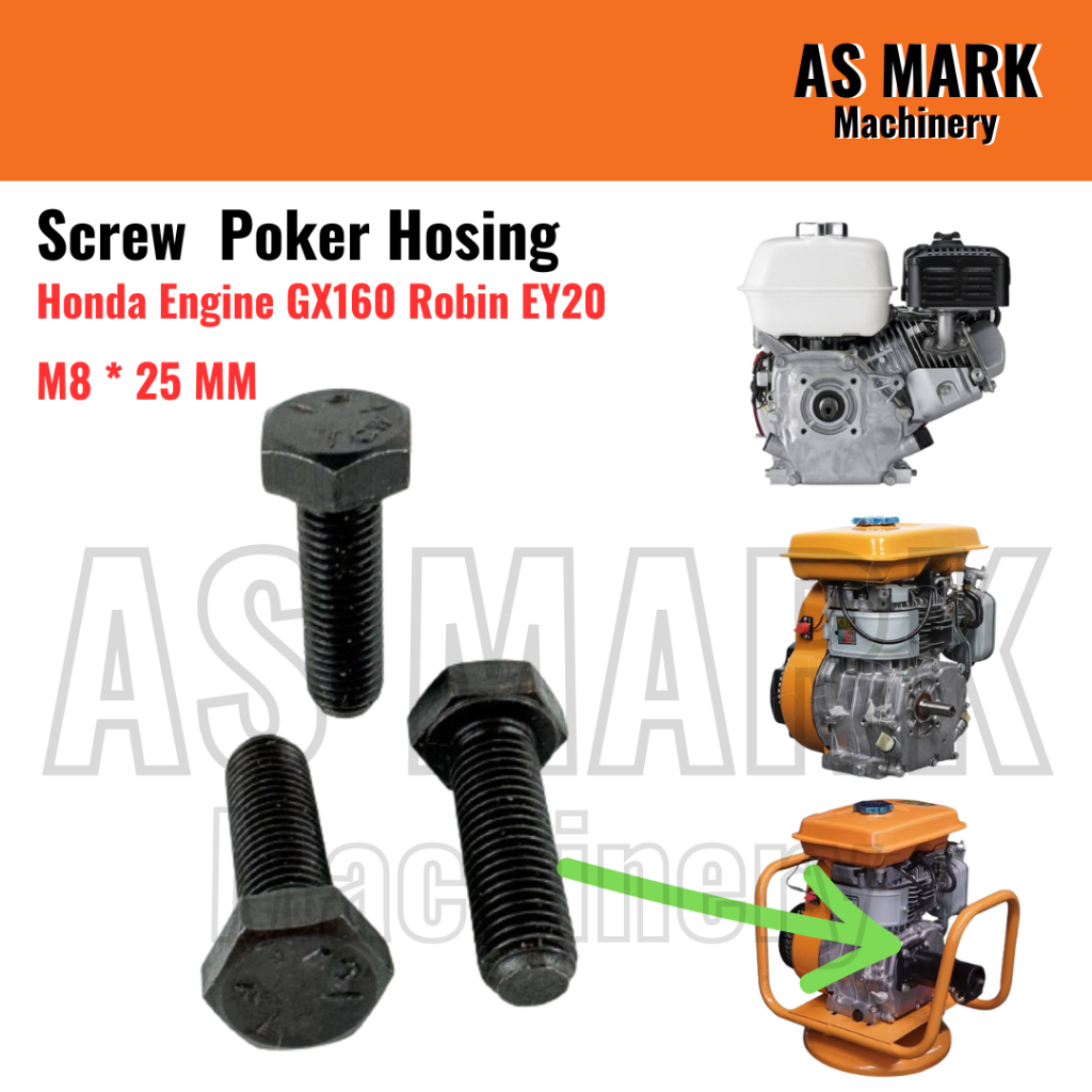 Screw Poker Hosing M8 * 25MM For Honda Engine GX160 & Robin EY20 (Not ...