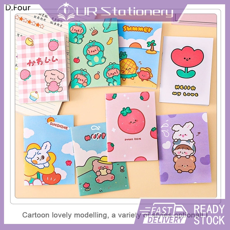 A7 Cute Mini Notebook Diary Cartoon Notebook Portable Notebook Notepad ...