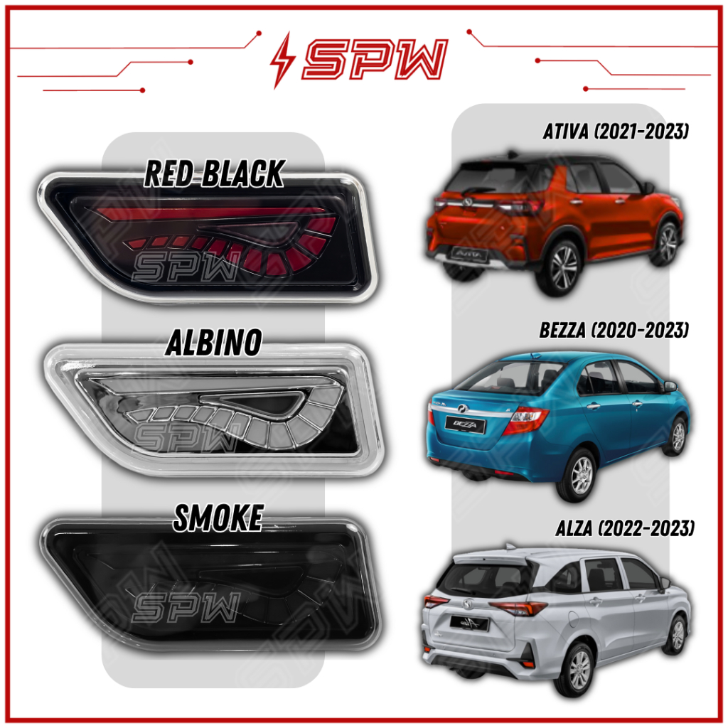 Perodua Alza / Bezza / Ativa Rear Bumper LED Reflector (5 in 1 ...