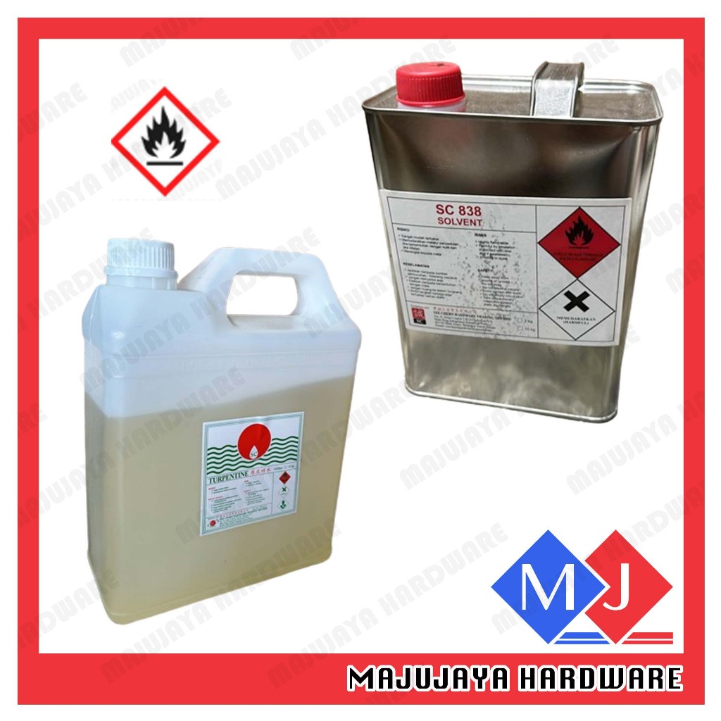 2KG SC 838 Solvent Thinner Paint Water Cleans Brushes Sprayer Kerosene Minyak tanah Turpentine