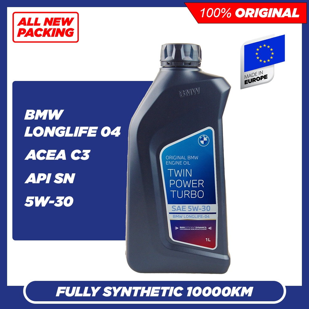 BMW TWINPOWER TURBO LL04 5W30 SN C3 Fully Synthetic Engine Oil (1L ...